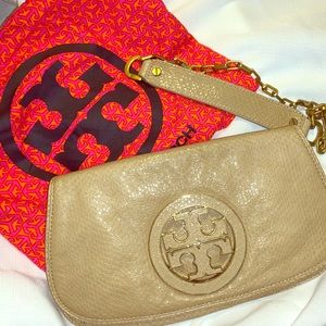 Tory Burch Amanda clutch snakeskin